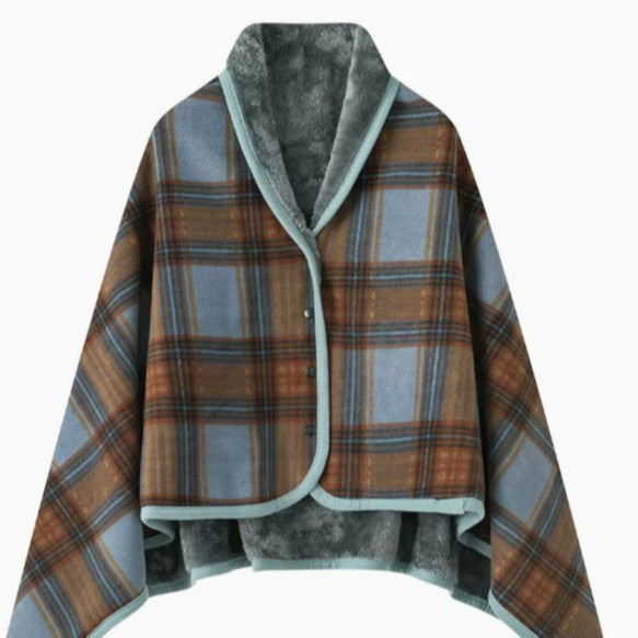 Soft Polyester Dual-Purpose Shawl Blanket
