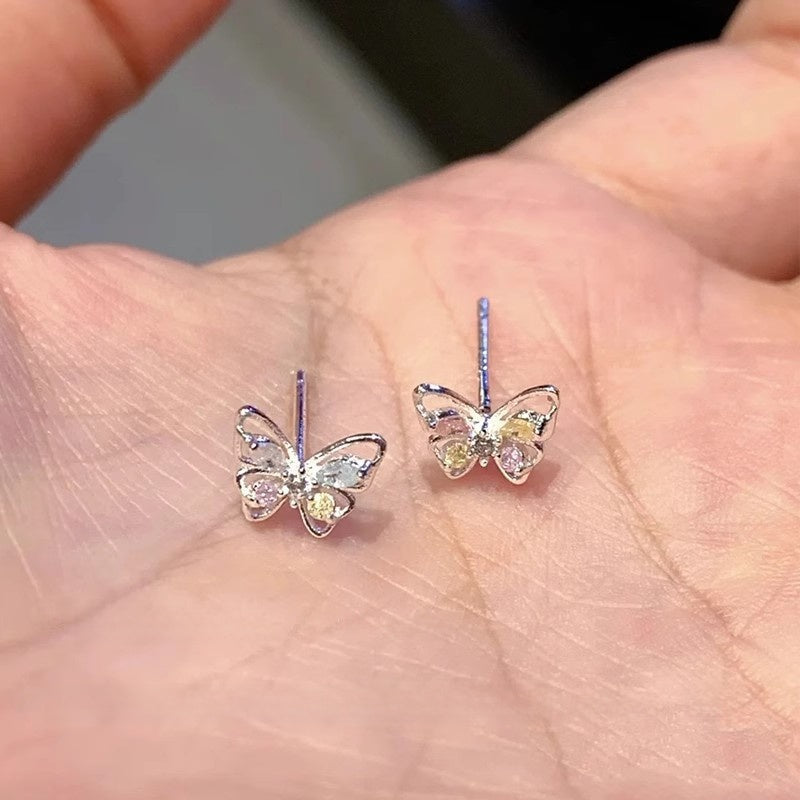 LunaPearl Butterfly Earrings Sterling Silver
