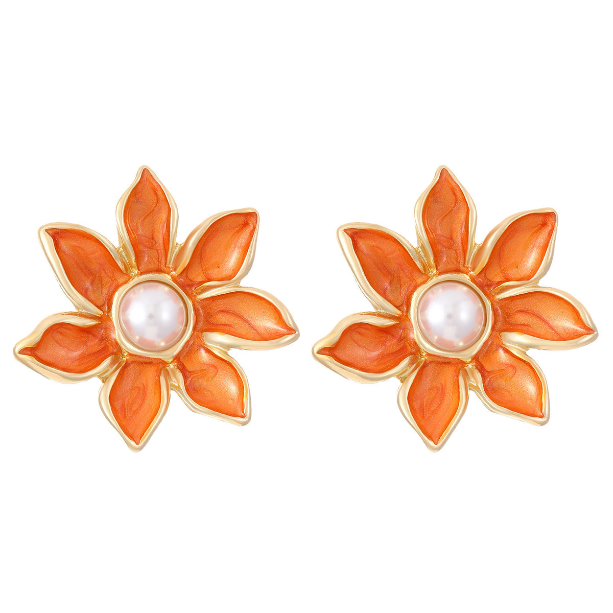 Fashion Floral Frosted Earrings for Women