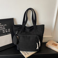 Velvetline Corduroy Bucket Tote Bag