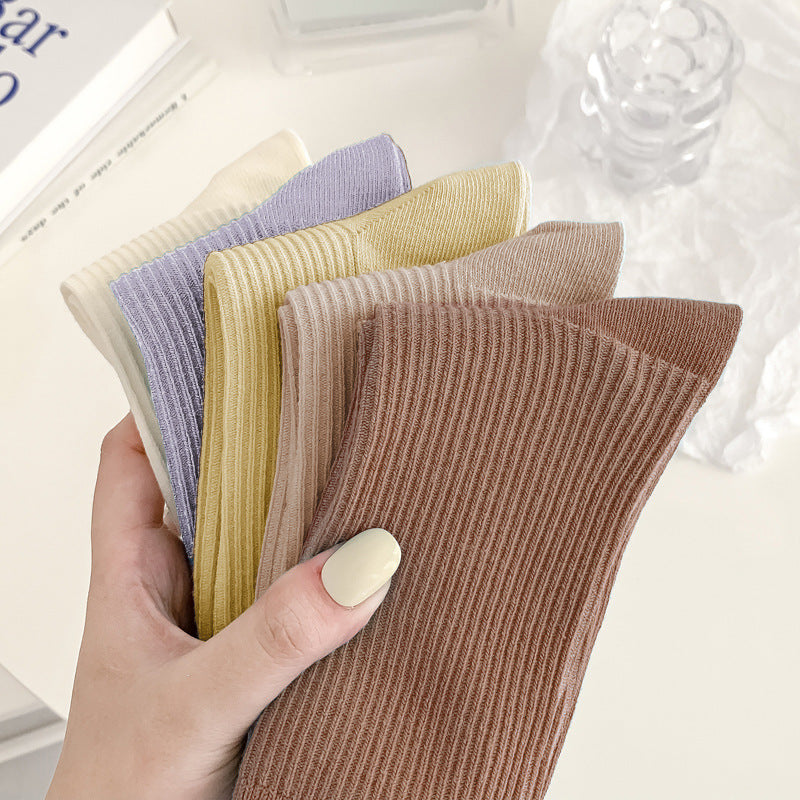 Women's Cotton Blend Anti-Pilling Stackable Mid-Cuff Socks
