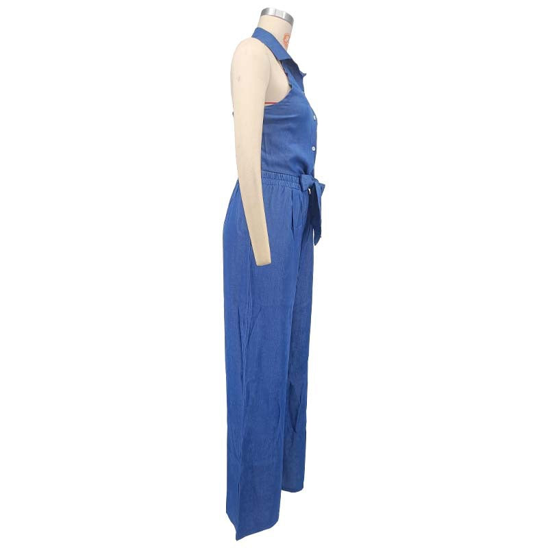 Two-piece women's wide-leg pants set