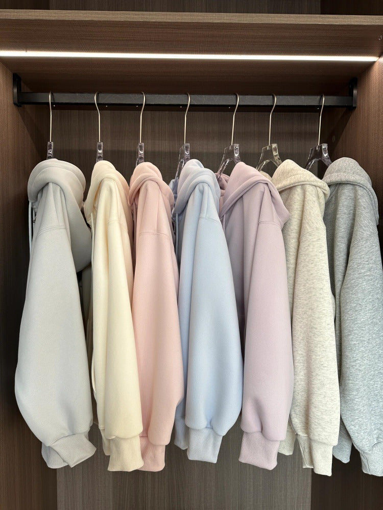 Womens Loose Fit Hooded Jacket