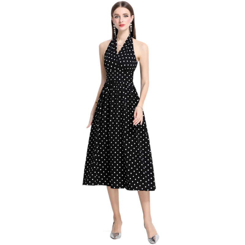 French Retro Sleeveless Dress