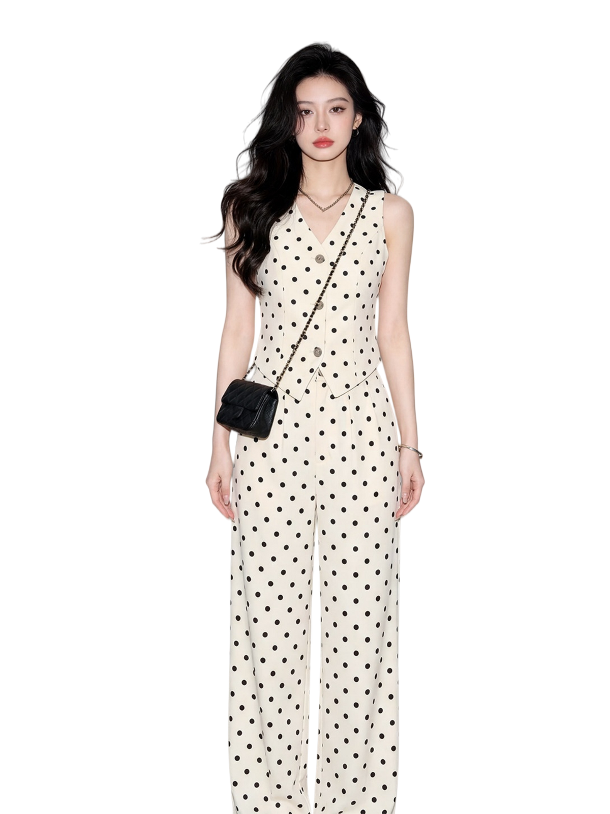 Polka dot vest and pants
