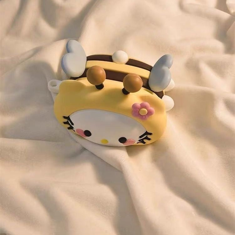 Cartoon Silicone Case for AirPods with Pendant