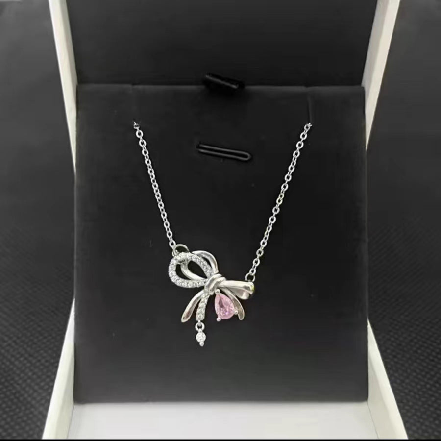 Butterfly Motif Adjustable Pendant Necklace