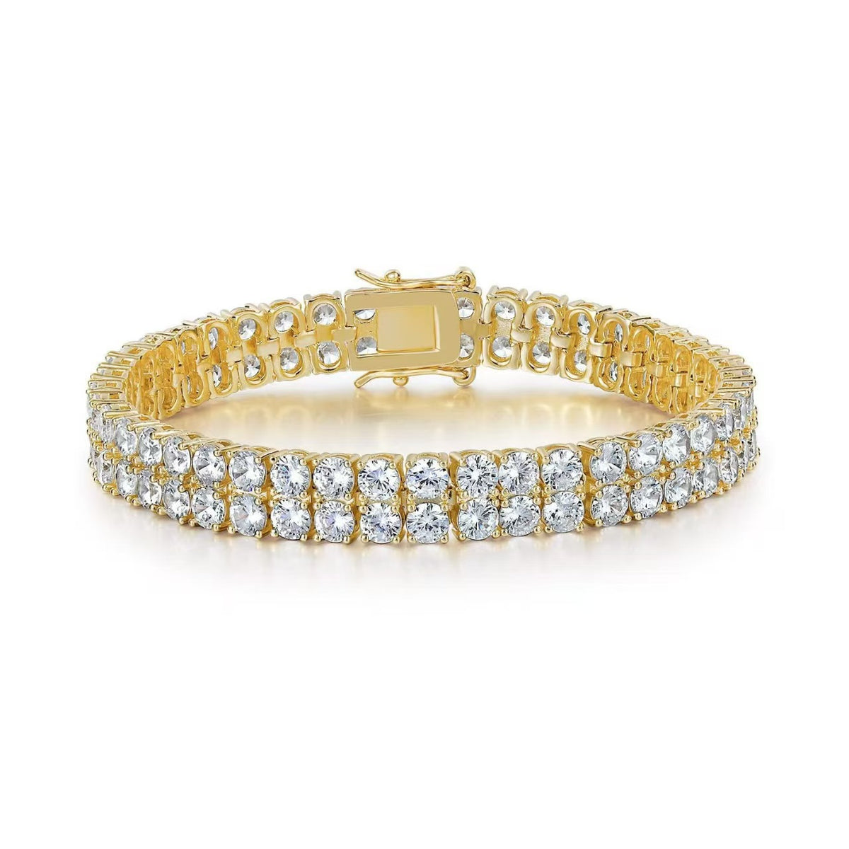 Copper Micro Inlaid Zircon Tennis Bracelet