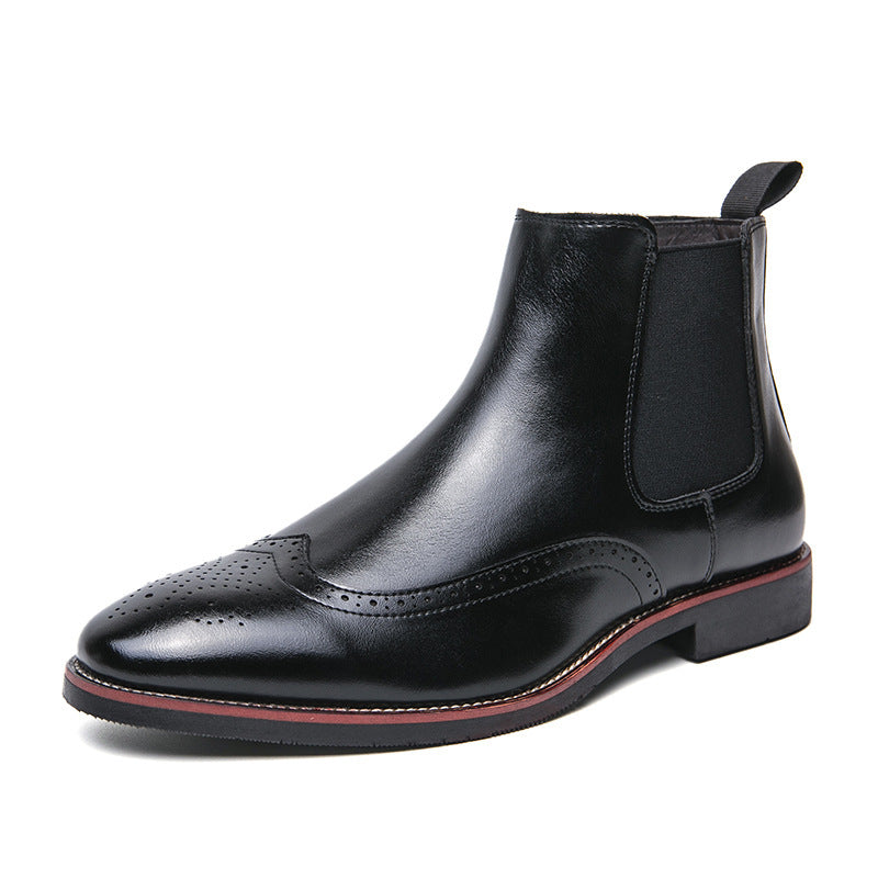 Mens Fleece Lined Chelsea Boots