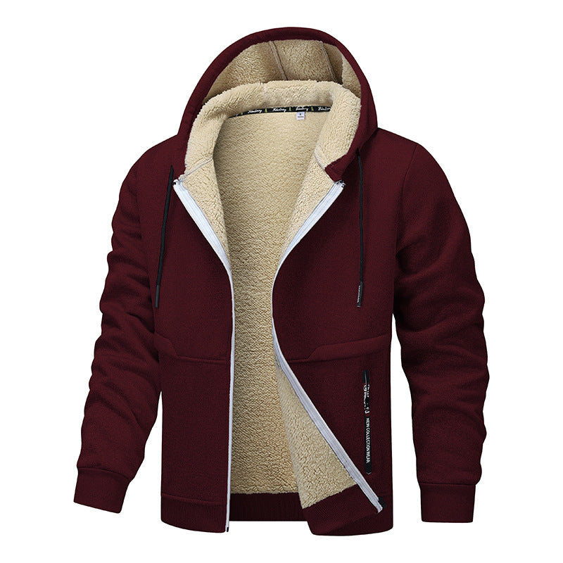Loose and thick sheepskin jacket