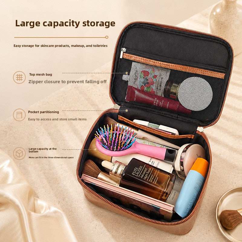Sablehide Embossed Cosmetic Case