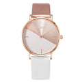 Two-color simple quartz watch