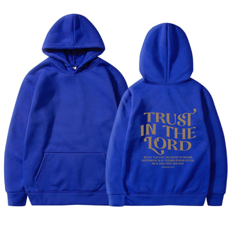 Hooded Letter Print Sweatshirt