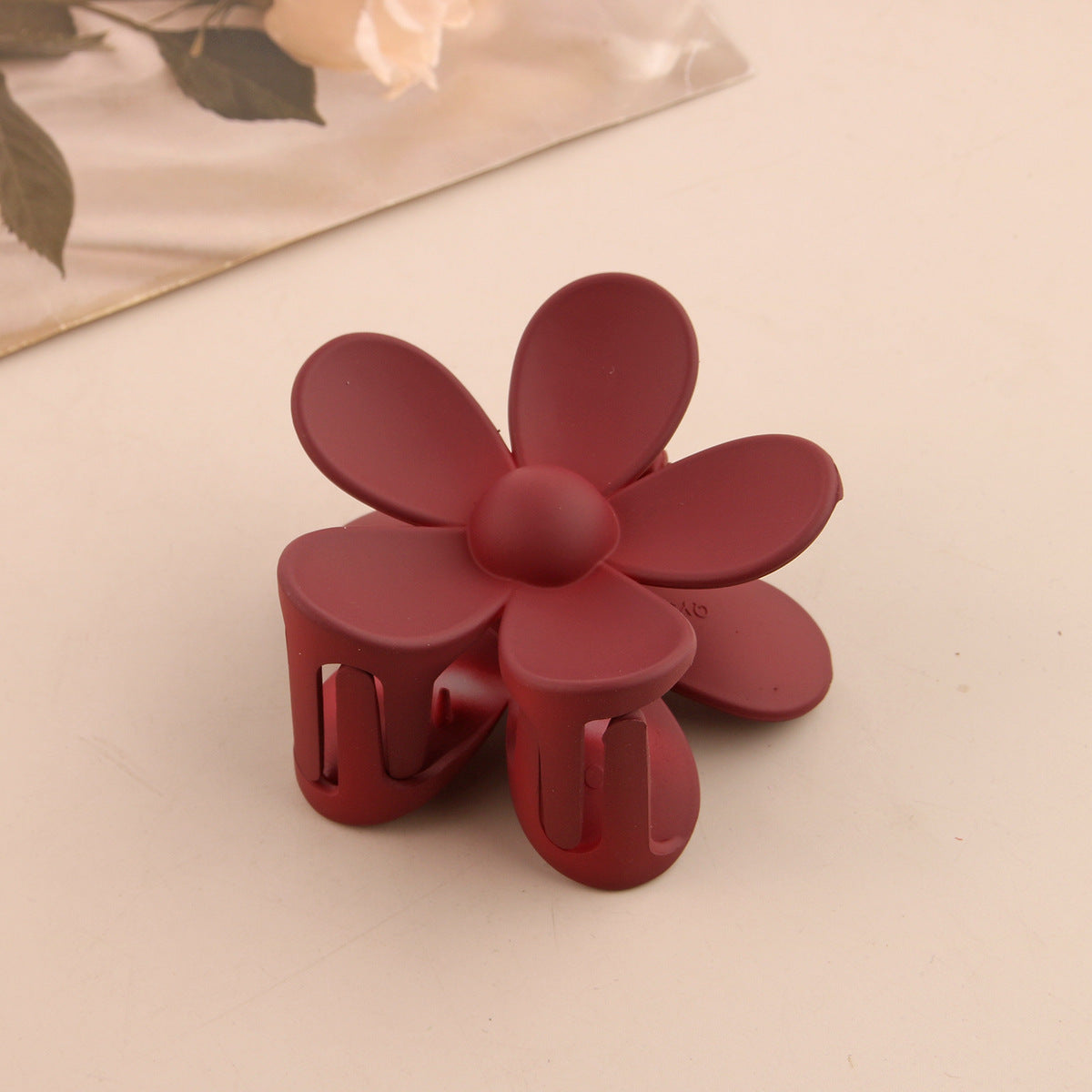 Fashion Flower Hair Clip ABS Grip Claw Clip for Women