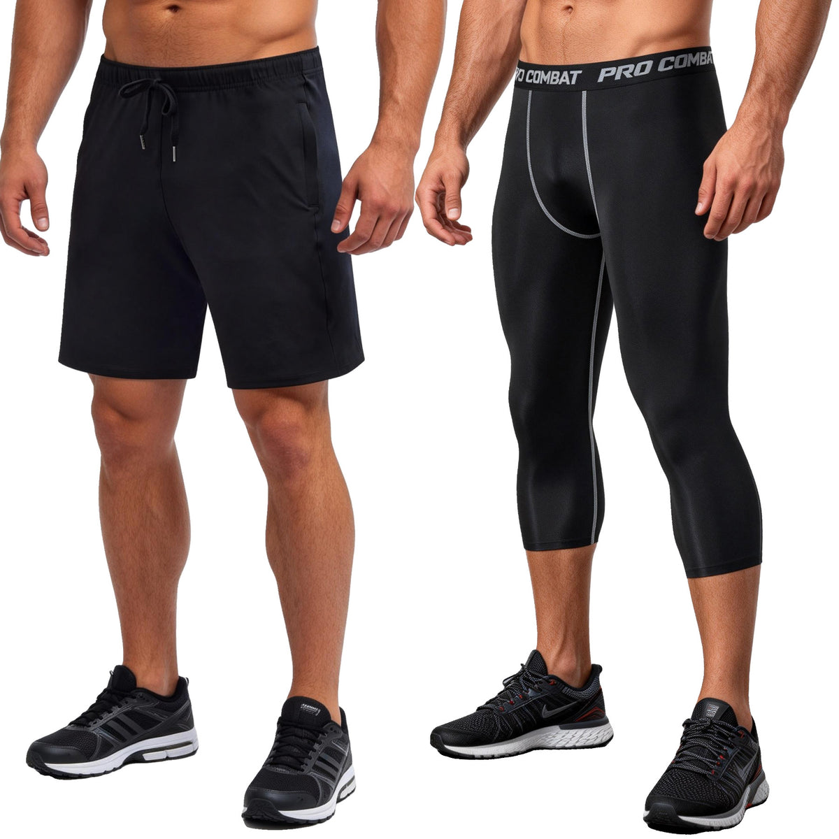 Mens Quick-Dry Elastic Training Shorts - Lightweight & Breathable