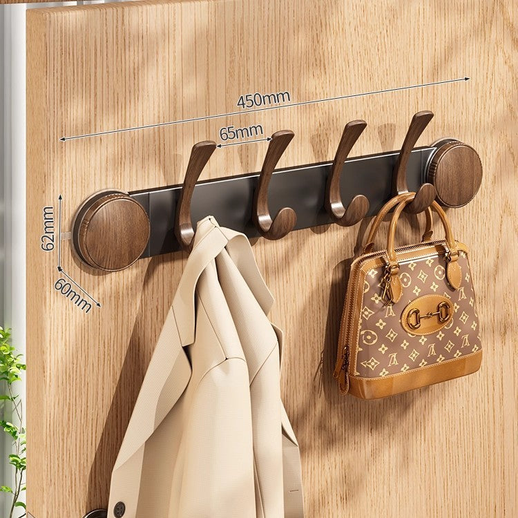 Rotating suction cup walnut hook
