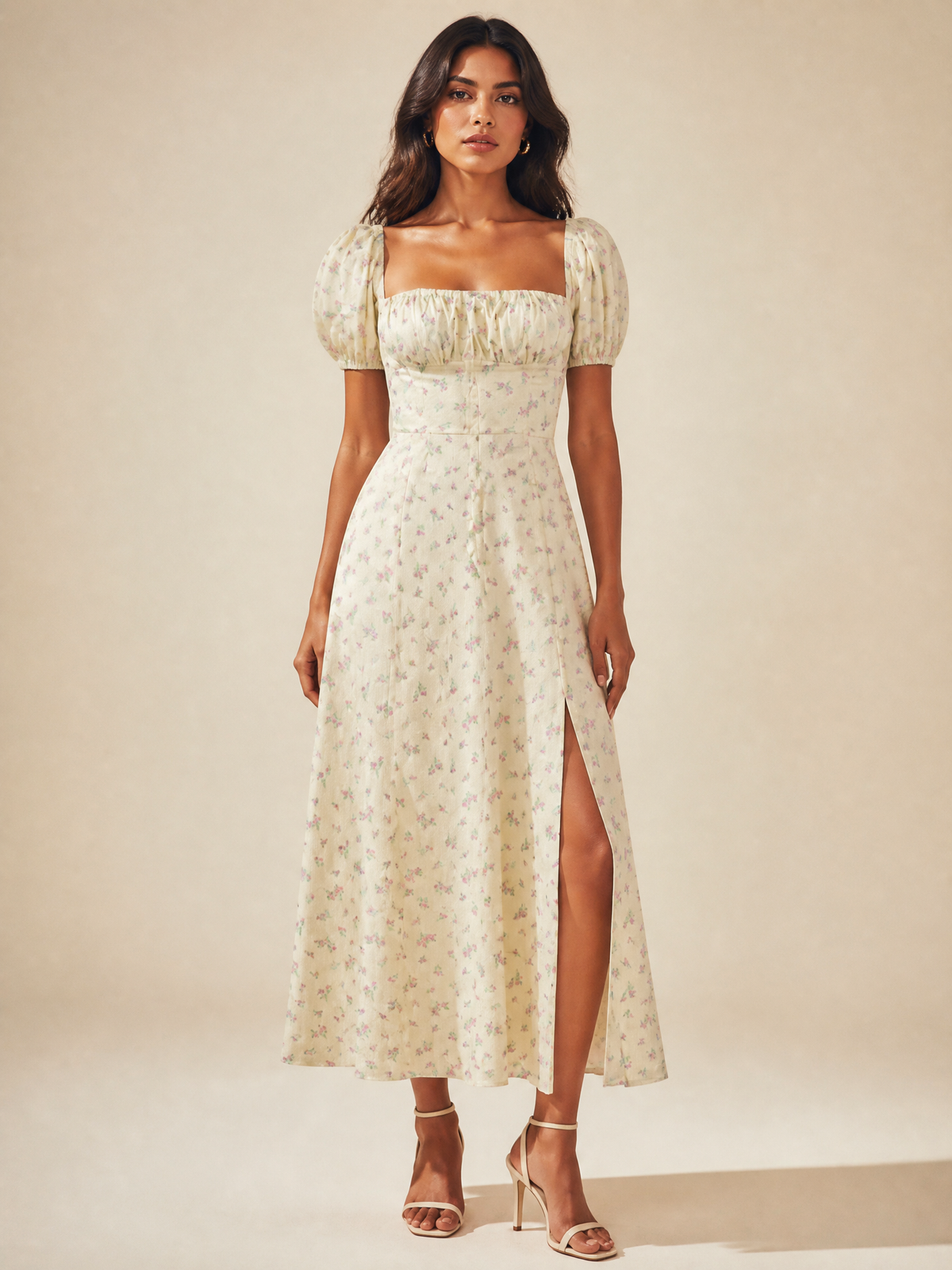 Solara Floral Midi Dress