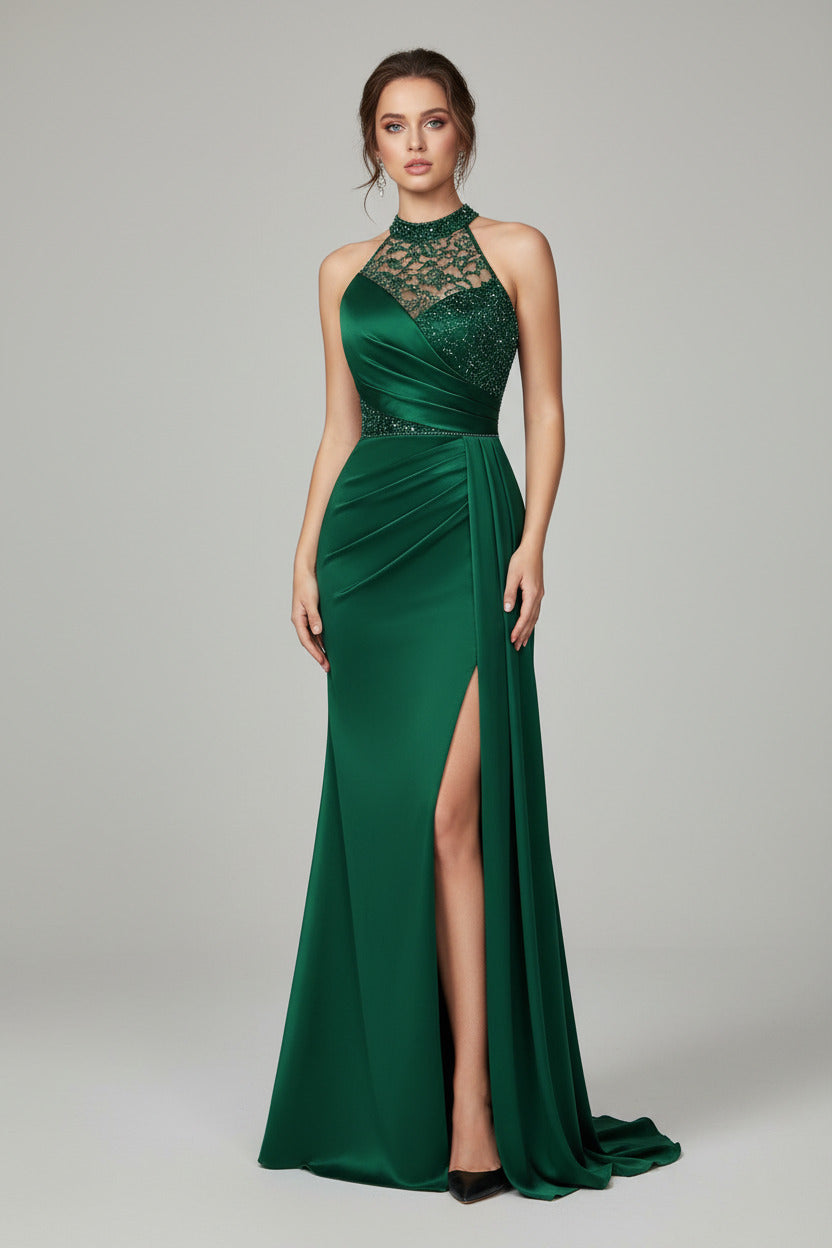 Lunara Halter Evening Gown