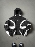 Mens Hooded Sporty Zipper Jacket