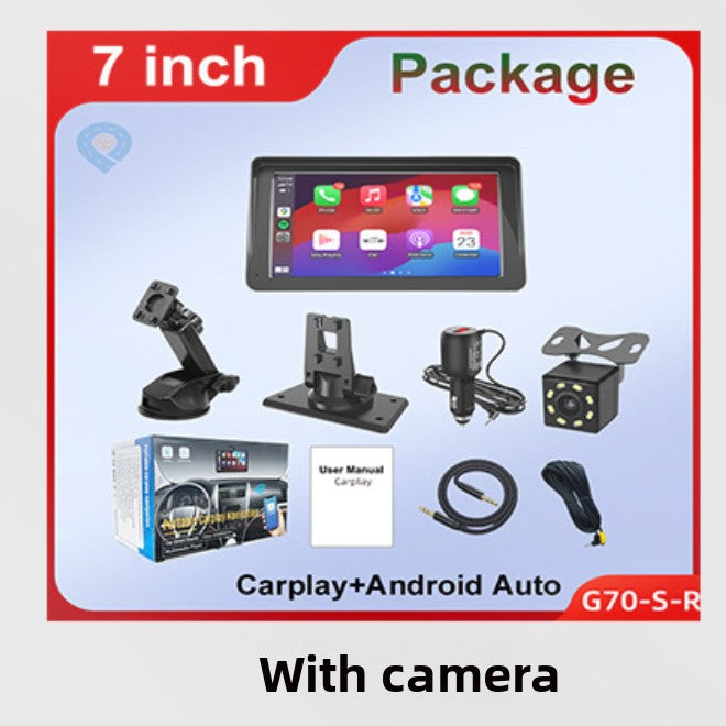 Portable 7-inch Wireless Carplay MP5 Player with HD Screen