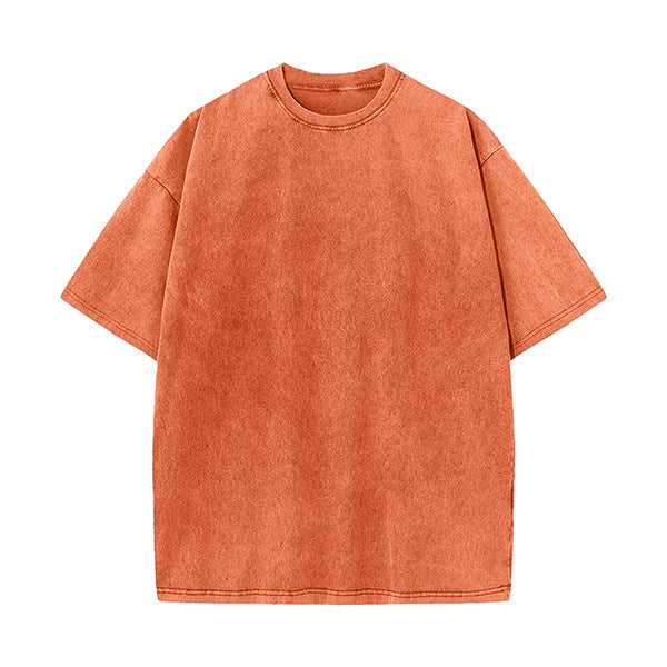 Heavyweight Vintage Washed Cotton T-Shirt - Durable 220g Cotton