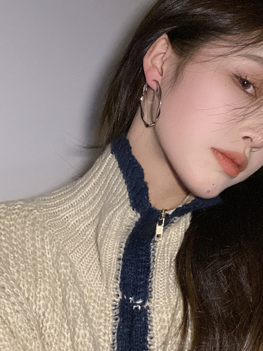 Lustre Bloom Silver Pearl Earrings