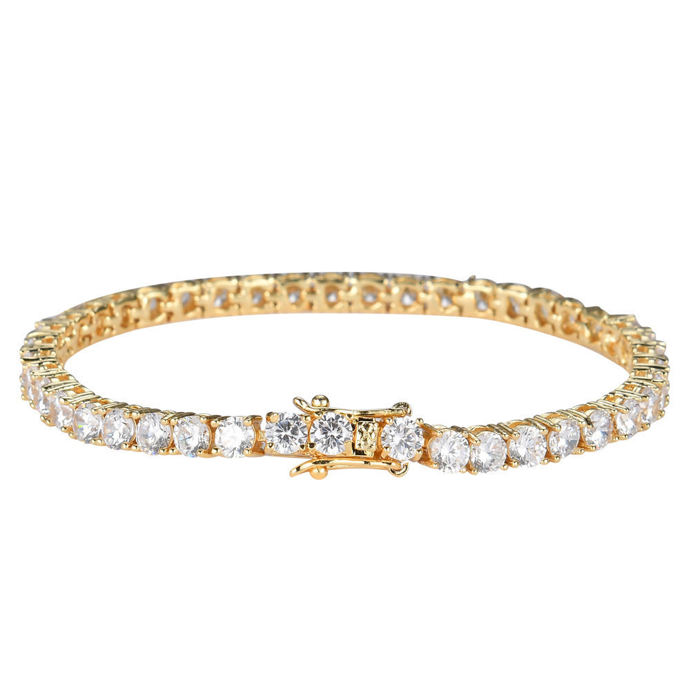 Copper Micro Inlaid Zircon Tennis Bracelet