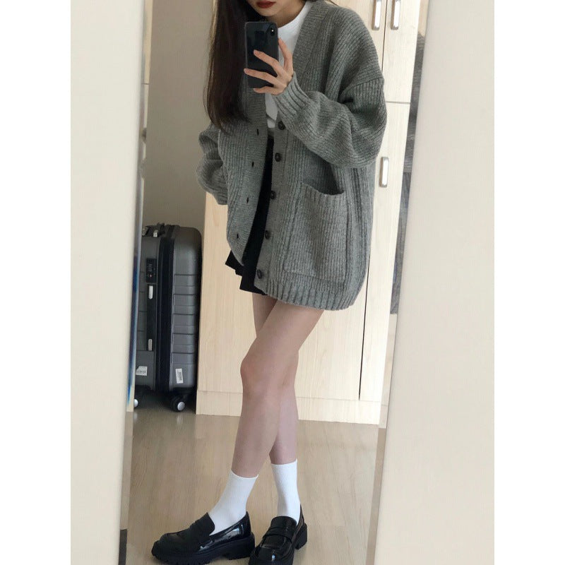 Womens Loose Knit Cardigan