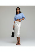 French Lace Midi Bodycon Skirt