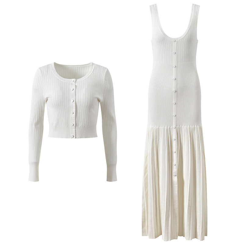 Lumière Knit Cardigan & Dress Set