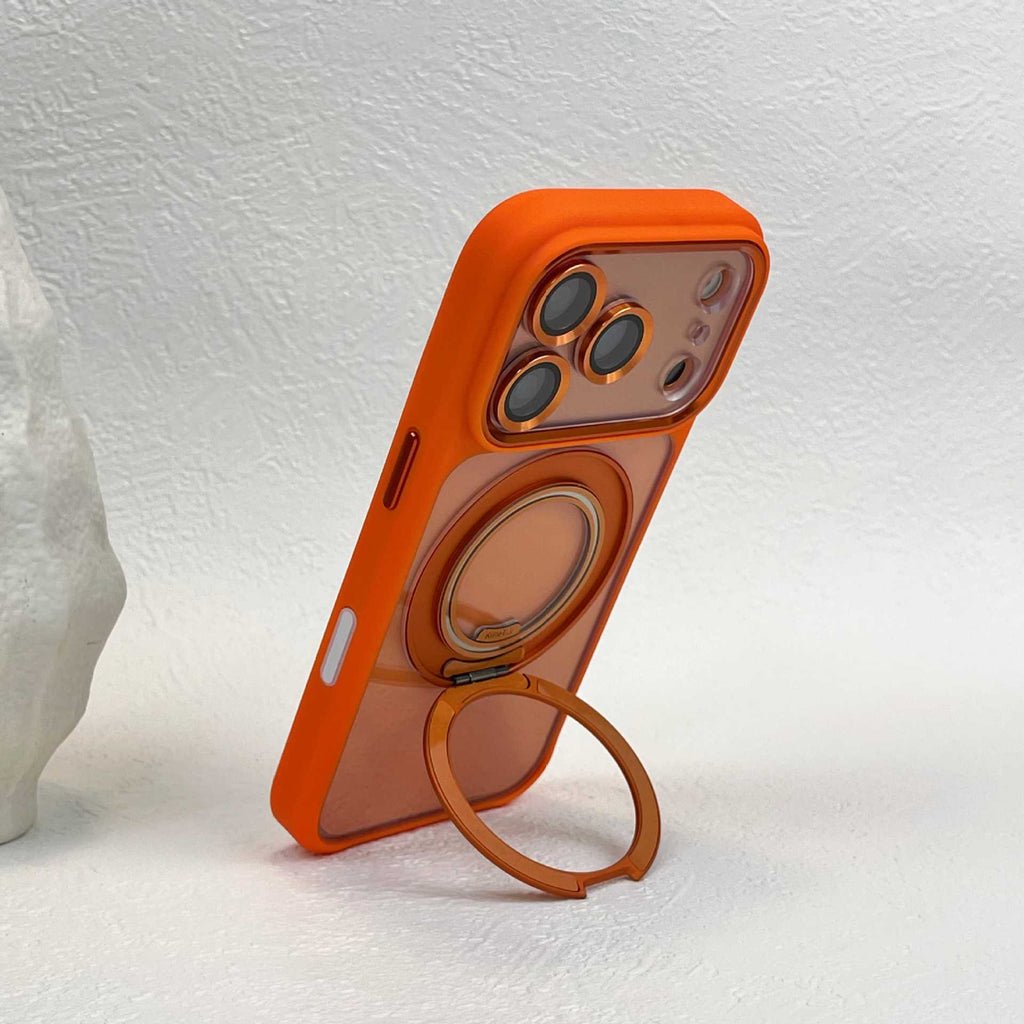 360 rotating bracket magnetic phone case