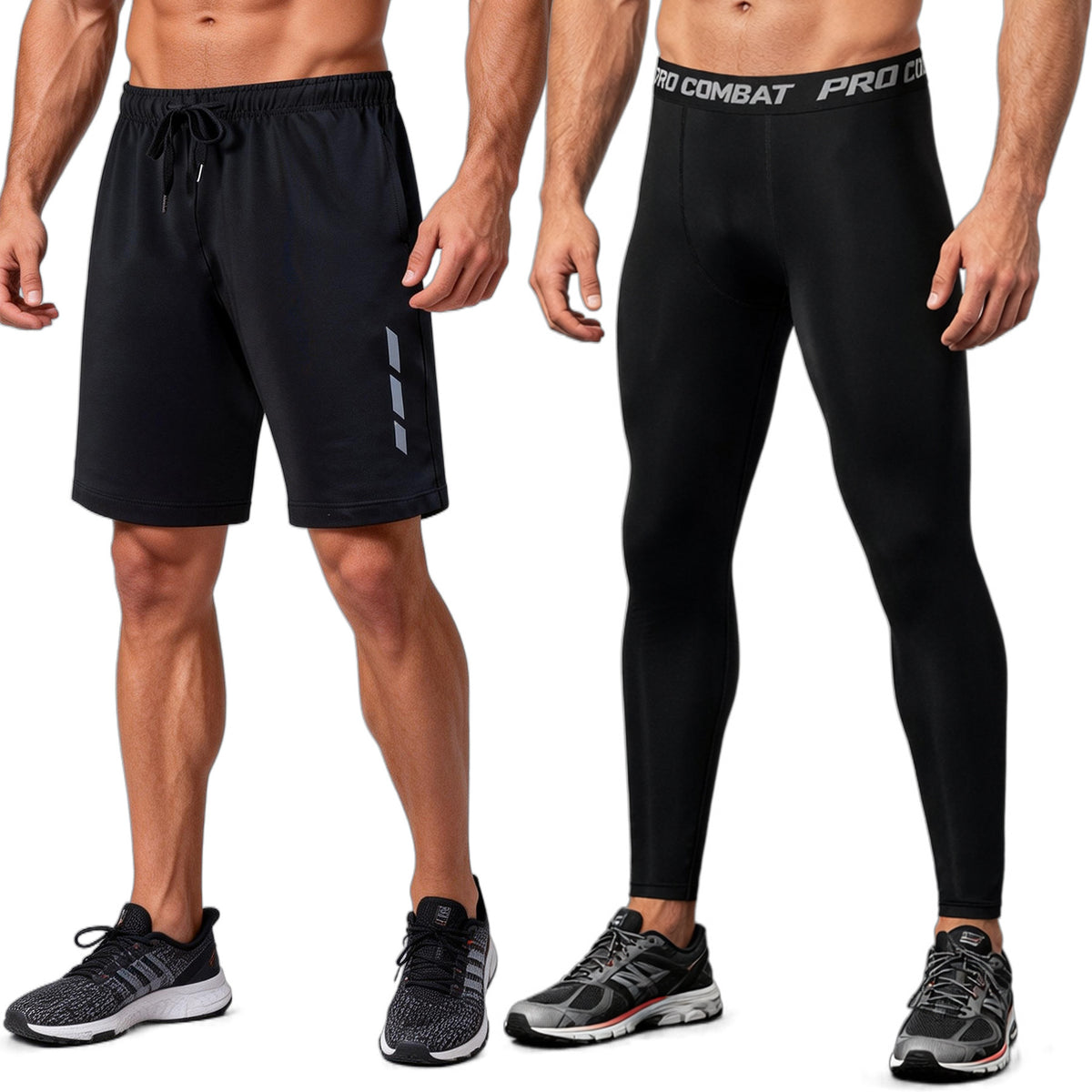Mens Quick-Dry Elastic Training Shorts - Lightweight & Breathable