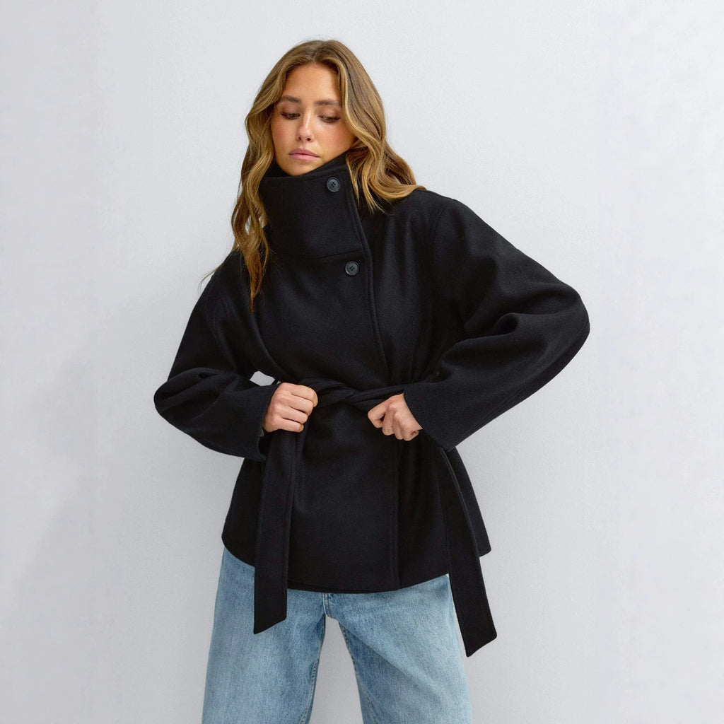 Verso Wool Blend Reversible Coat