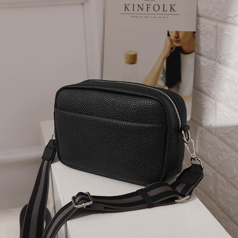 Solid color crossbody bag