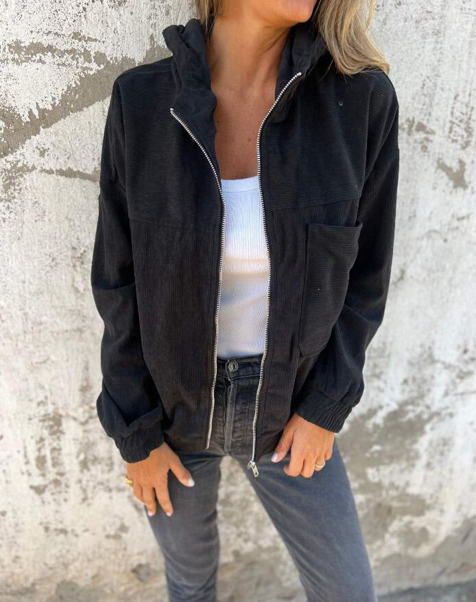 New Solid-Colored Women's Jacket
