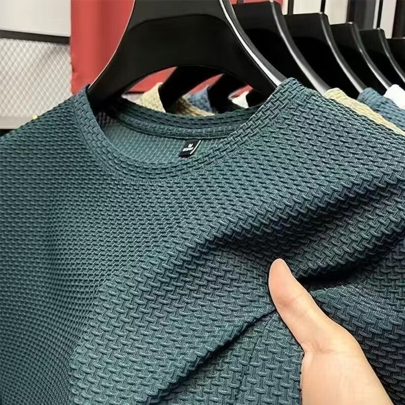 Ice silk short-sleeved T-shirt for men
