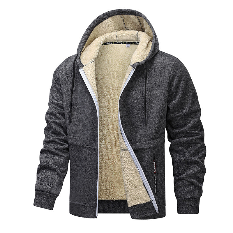 Loose and thick sheepskin jacket