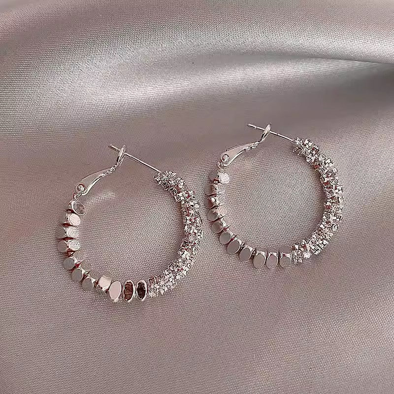 Pearl Geometric Earrings