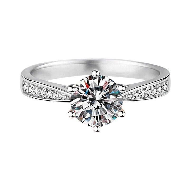 Adjustable Simulated Moissanite Women's Ring
