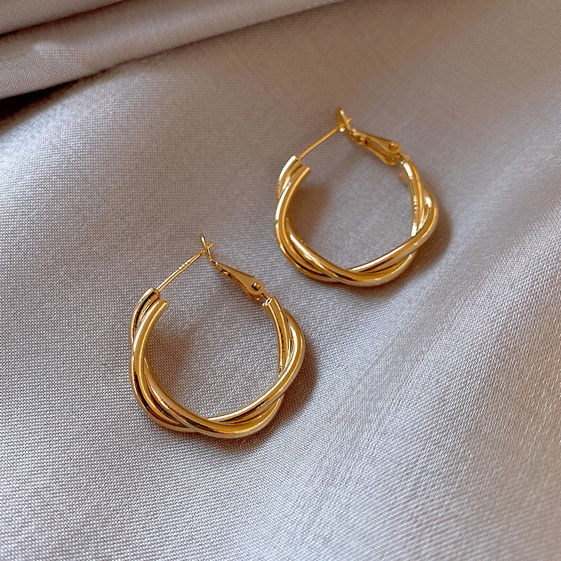 Pearl Geometric Earrings