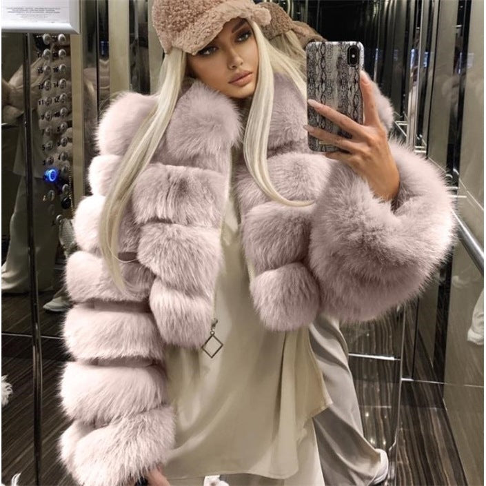 Womens Faux Fur Winter Coat