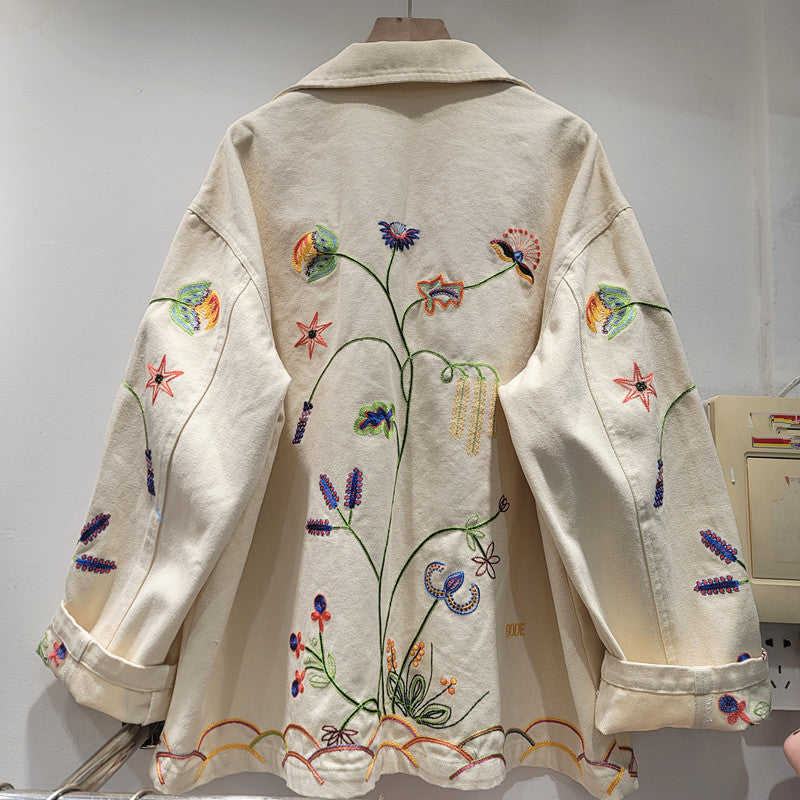 Embroidered Denim Jacket