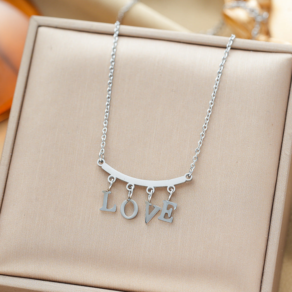 All-titanium steel necklace