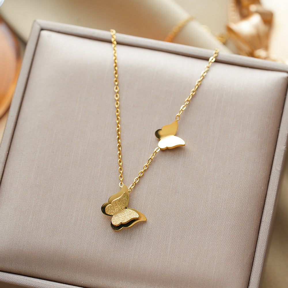 All-titanium steel necklace