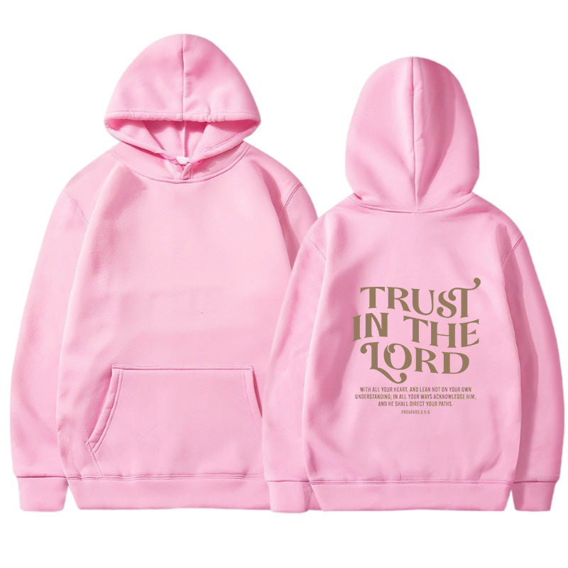 Hooded Letter Print Sweatshirt