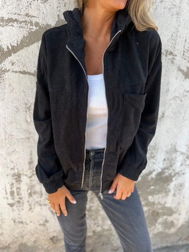 New Solid-Colored Women's Jacket