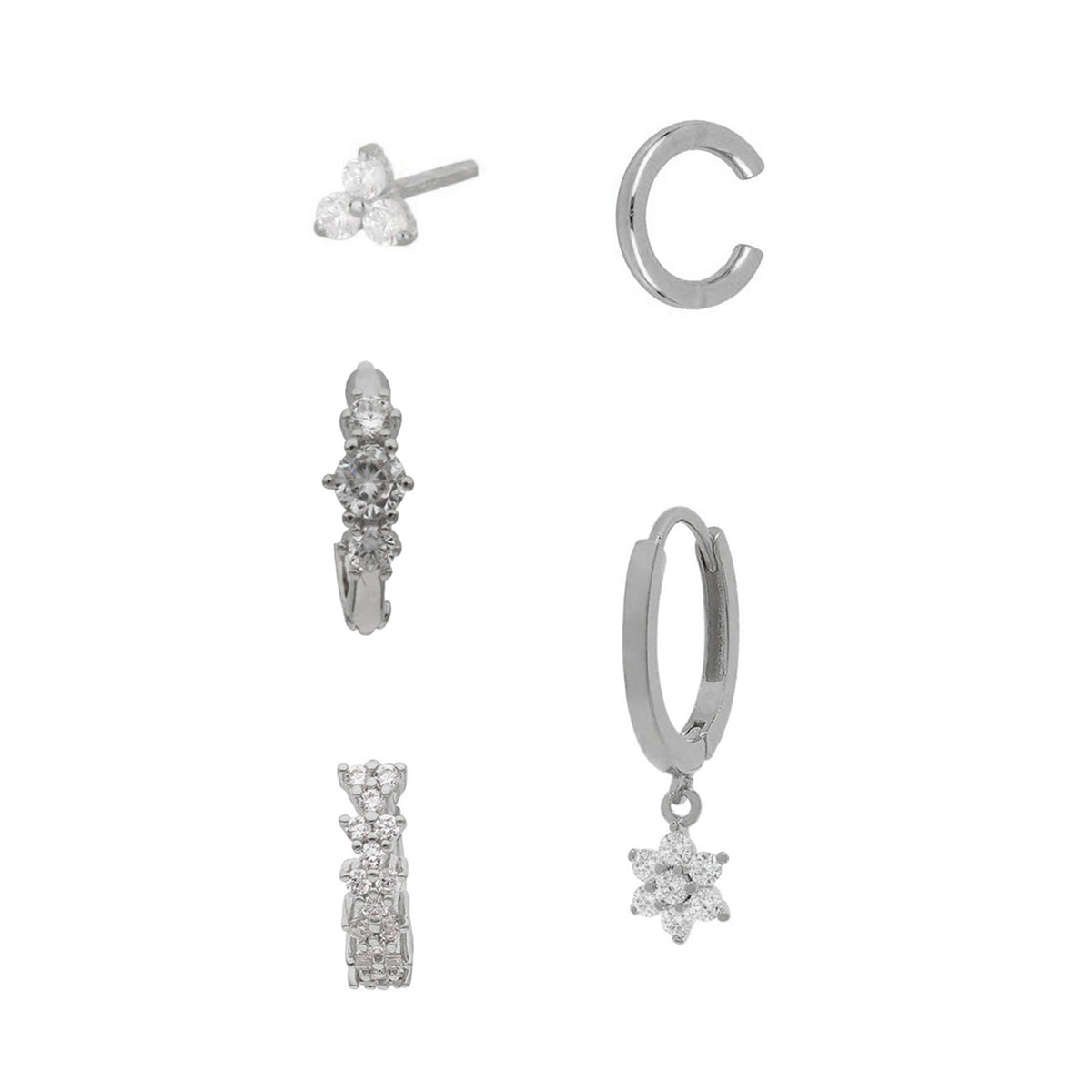 Radiance Geo Zircon Earrings
