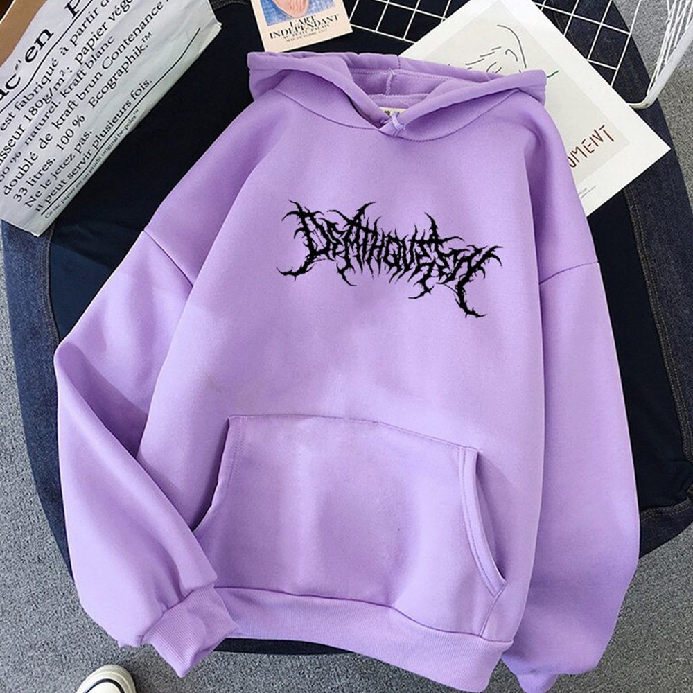 Fleece-lined hooded sweatshirt