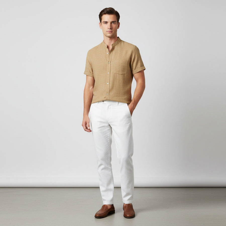 Linen-cotton shirt