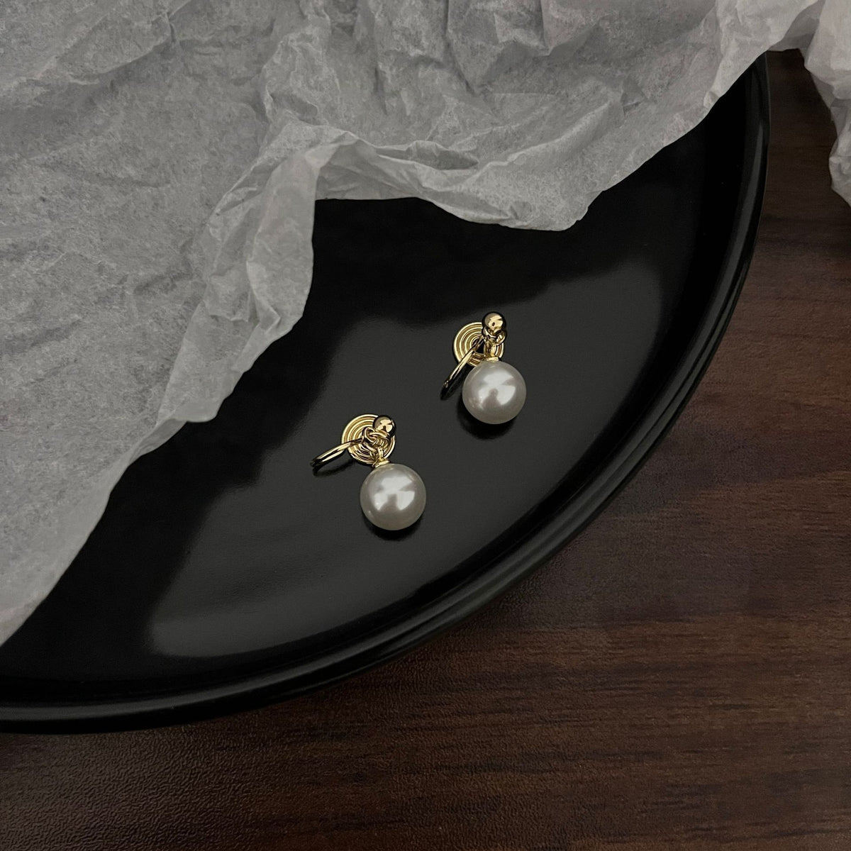 Aurielle Clip-On Pearl Earrings